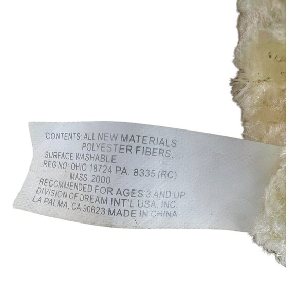 Set Of 2 Lamb Hand Puppets Plush Cal Toy & Unbranded Cream & White 11" & 9" - Picture 13 of 13